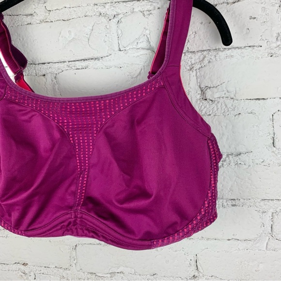Soma Sport Max Support Underwire Purple Pink 44D - Picture 3 of 13